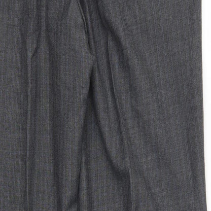 George Womens Grey Striped  Trousers  Size 38 L31 in