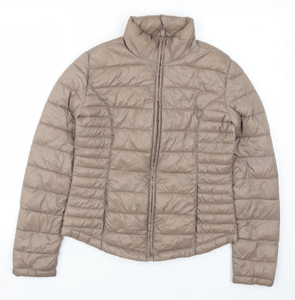Womens UK Size 6 Atmosphere Brown Quilted Coat