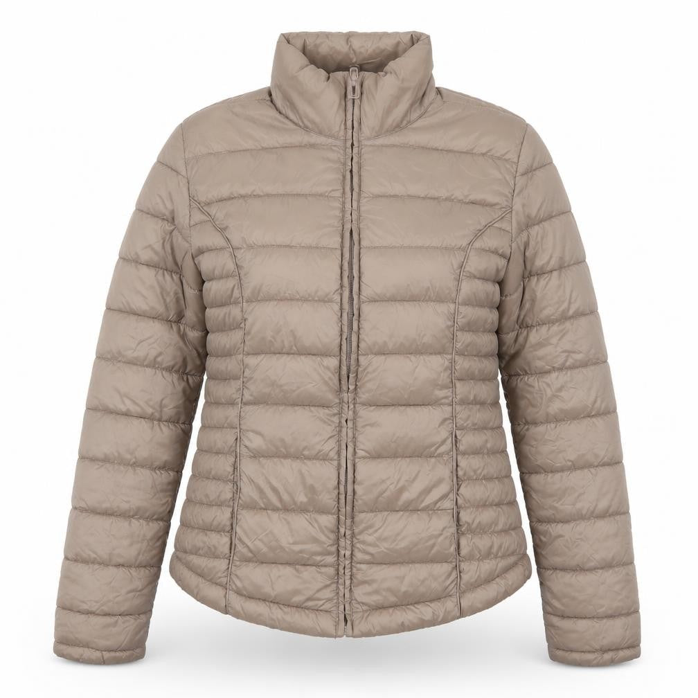 Womens UK Size 6 Atmosphere Brown Quilted Coat
