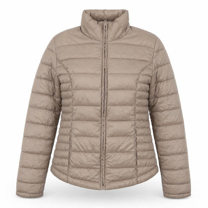 Womens UK Size 6 Atmosphere Brown Quilted Coat