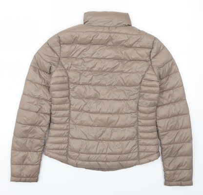 Womens UK Size 6 Atmosphere Brown Quilted Coat