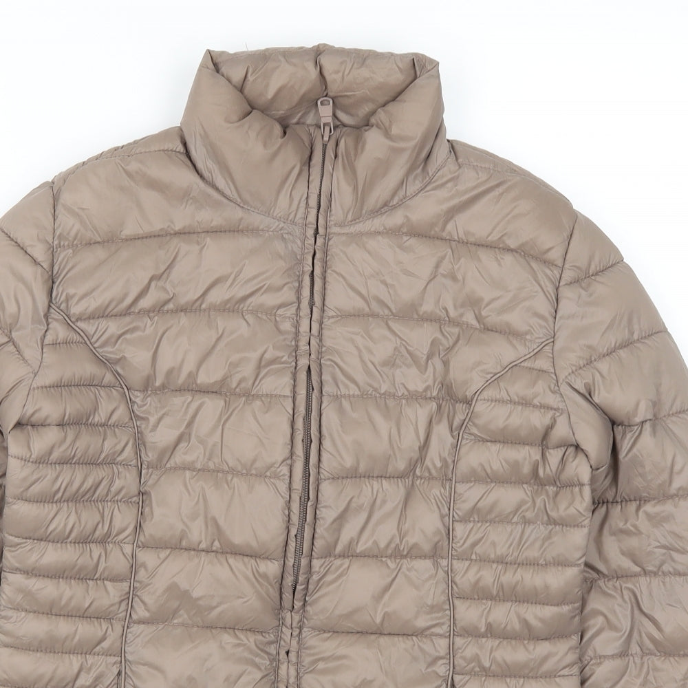 Womens UK Size 6 Atmosphere Brown Quilted Coat