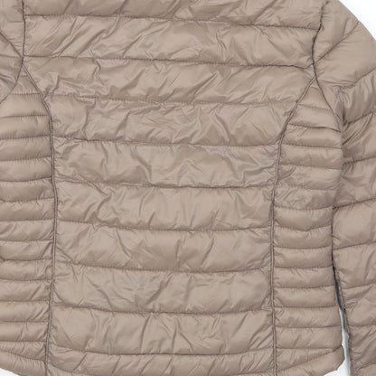 Womens UK Size 6 Atmosphere Brown Quilted Coat