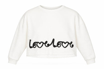 Primark Womens White   Cape Sweatshirt Size 4  - Love Love