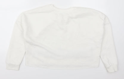 Primark Womens White   Cape Sweatshirt Size 4  - Love Love