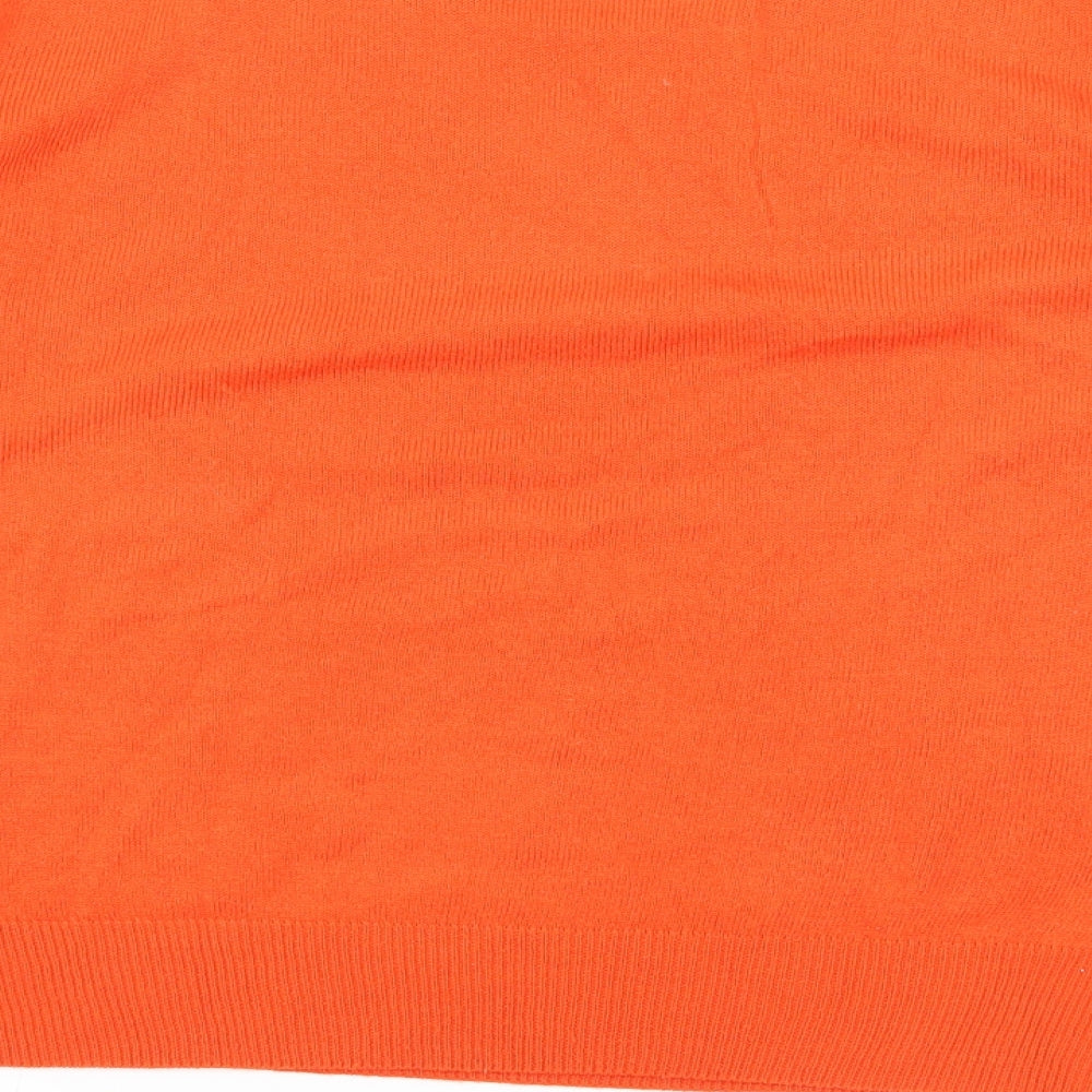 Pep&Co Womens Orange  Knit Pullover Jumper Size 16