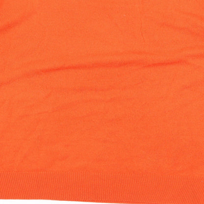 Pep&Co Womens Orange  Knit Pullover Jumper Size 16