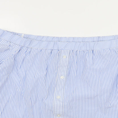 F&F Womens Blue Striped  Basic Blouse Size 10