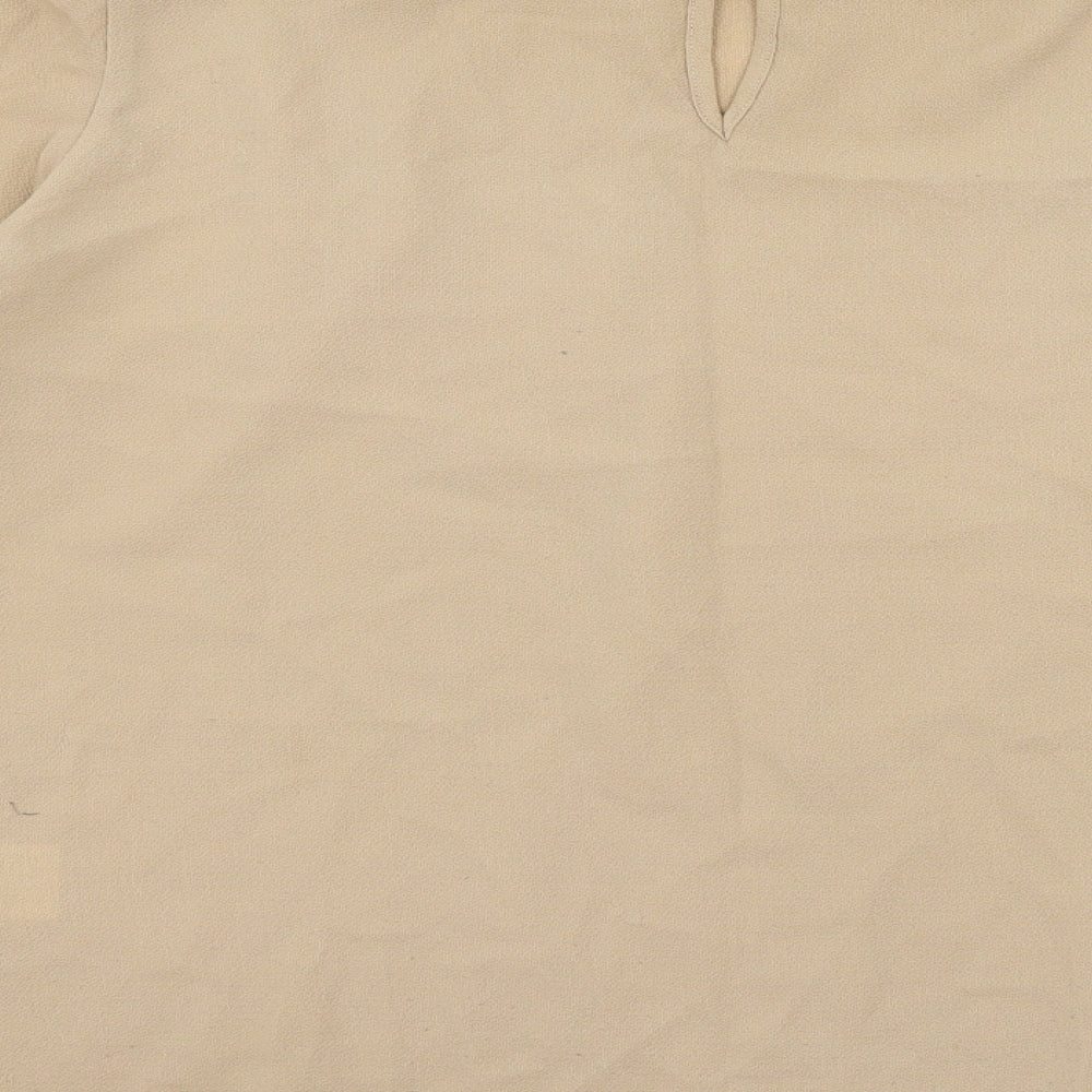 Womens UK Size 10 Izabel London Brown Basic Blouse