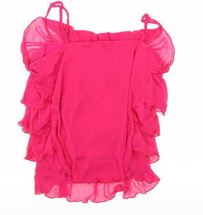 Womens UK Size 14 New Look Pink Camisole Tank