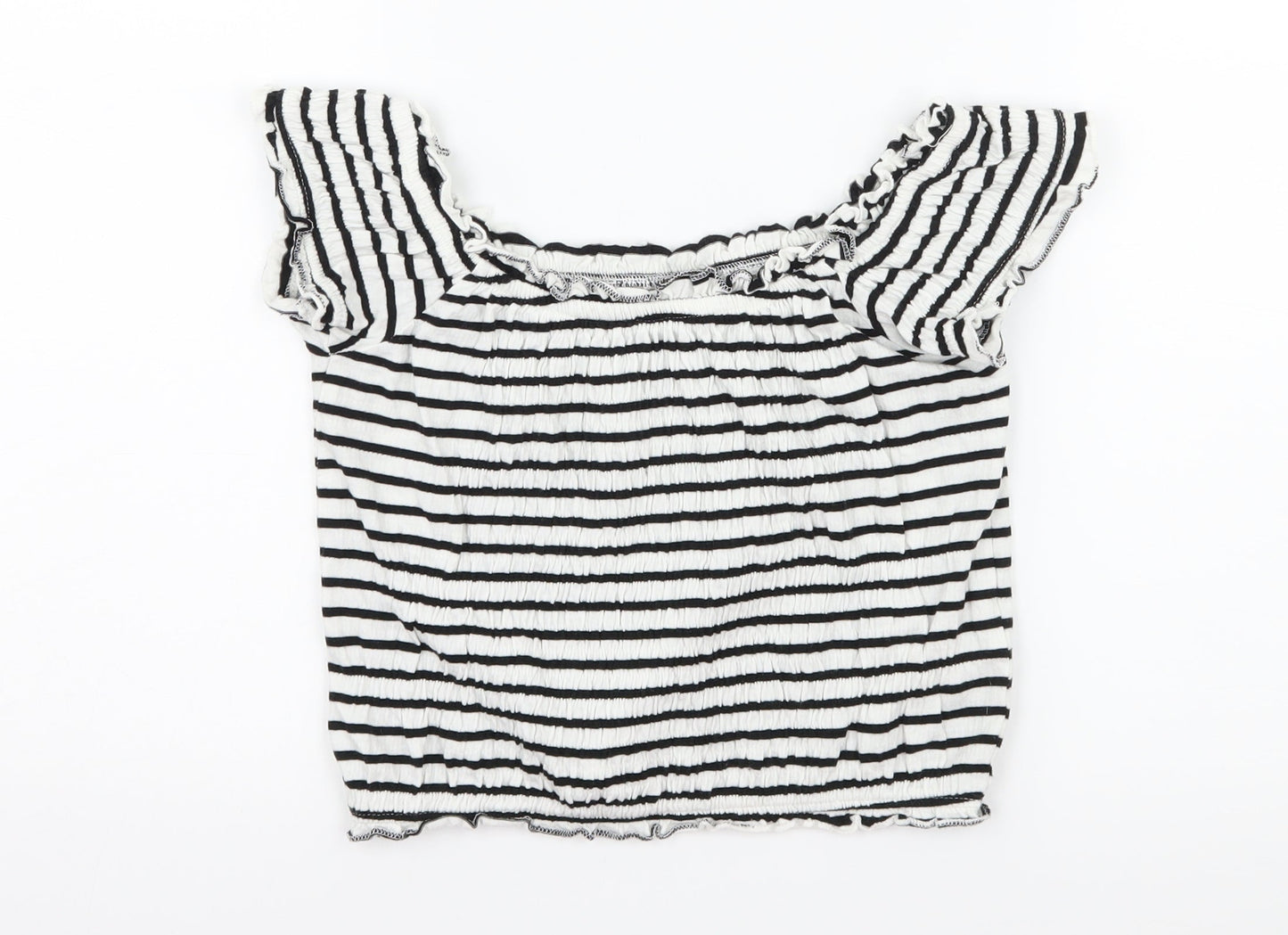 Womens UK Size 10 New Look White Basic T-Shirt