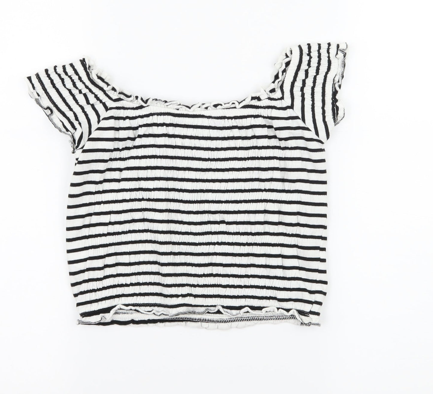 Womens UK Size 10 New Look White Basic T-Shirt
