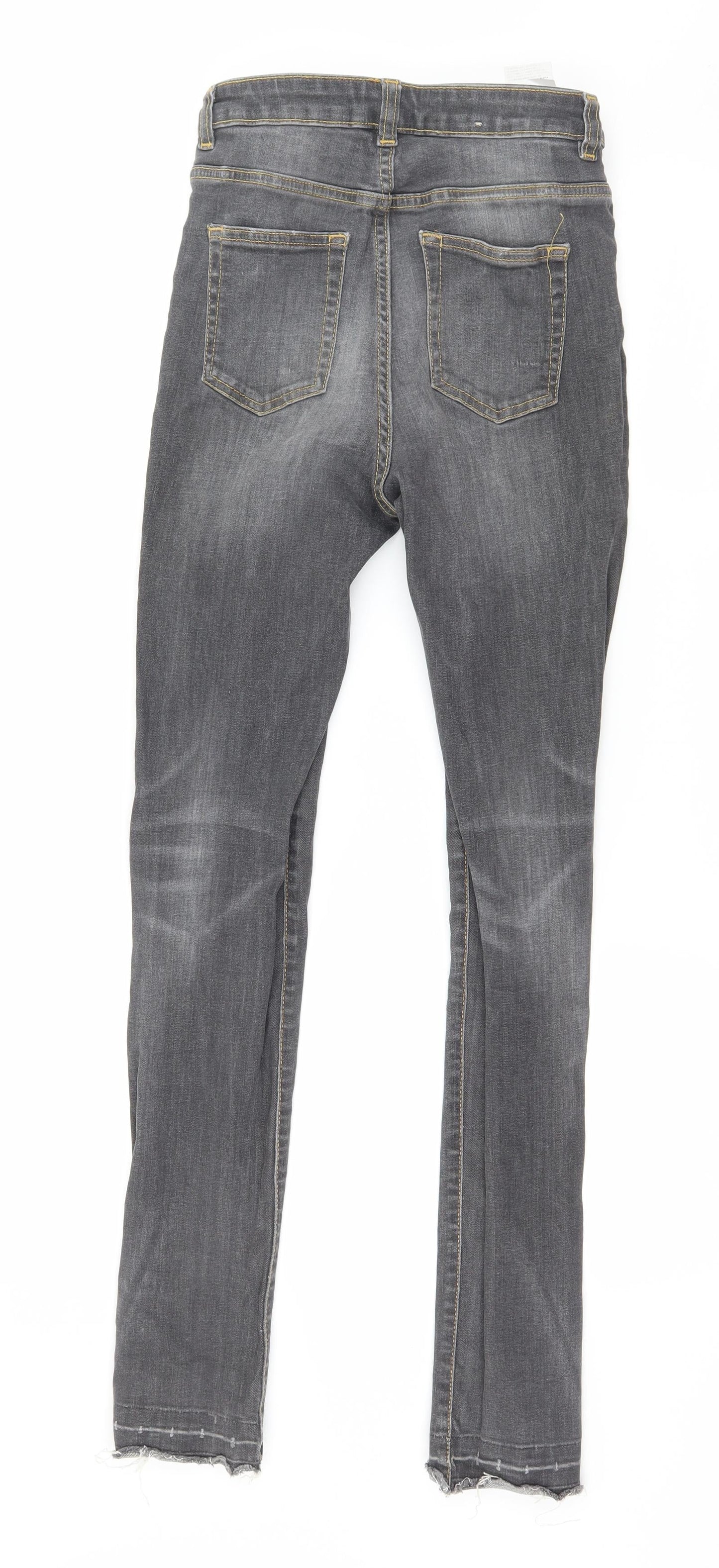 United Colors of Benetton Womens Grey  Denim Skinny Jeans Size 26 in L30 in