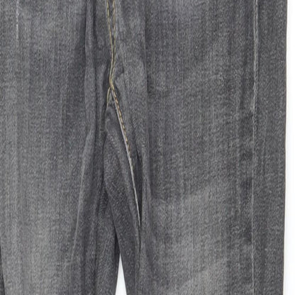 United Colors of Benetton Womens Grey  Denim Skinny Jeans Size 26 in L30 in
