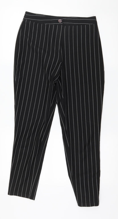 Womens UK Size 6 Boohoo Regular Fit  Black Trousers