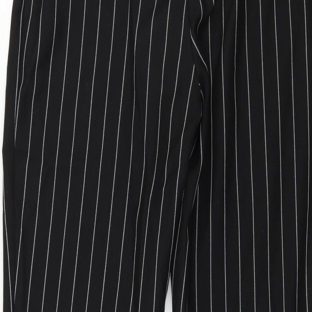 Womens UK Size 6 Boohoo Regular Fit  Black Trousers