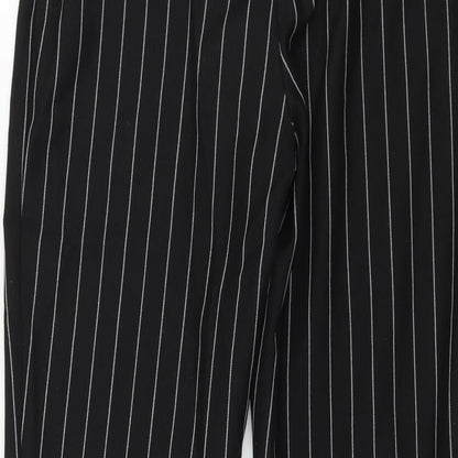 Womens UK Size 6 Boohoo Regular Fit  Black Trousers