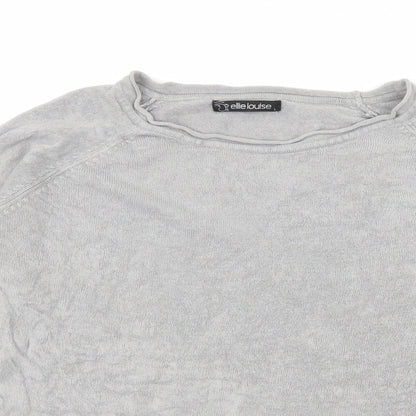 Ellie Louise Womens Grey  Knit Pullover Jumper Size L