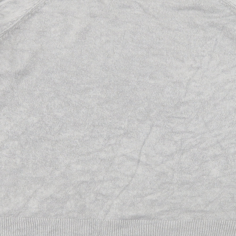 Ellie Louise Womens Grey  Knit Pullover Jumper Size L