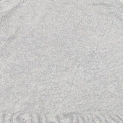 Ellie Louise Womens Grey  Knit Pullover Jumper Size L