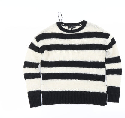 New Look Womens Ivory Striped  Pullover Jumper Size S