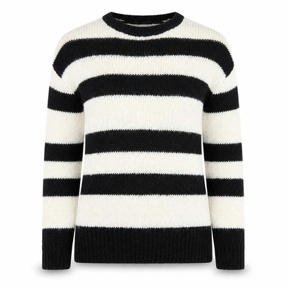 New Look Womens Ivory Striped  Pullover Jumper Size S