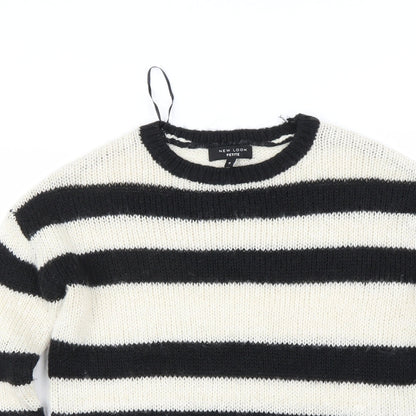 New Look Womens Ivory Striped  Pullover Jumper Size S