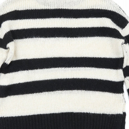 New Look Womens Ivory Striped  Pullover Jumper Size S