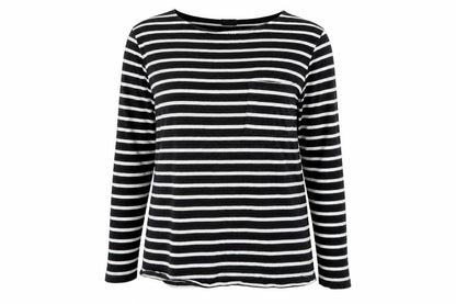 H&M Womens Black Striped  Pullover Jumper Size M