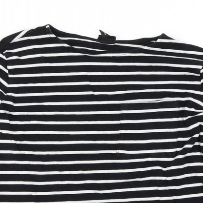 H&M Womens Black Striped  Pullover Jumper Size M