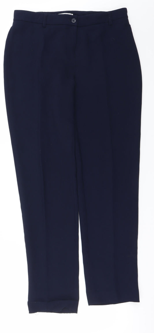 Womens UK Size 8 Punt Roma Regular Fit  Blue Trousers