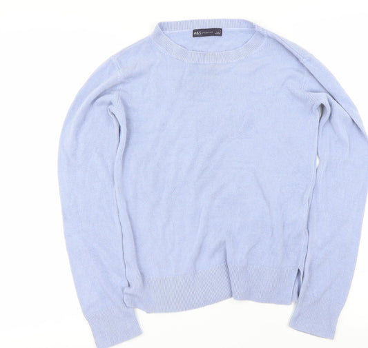 Marks and Spencer Womens Blue   Pullover Jumper Size 8