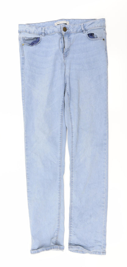 George Womens Blue   Straight Jeans Size 30 in L27 in