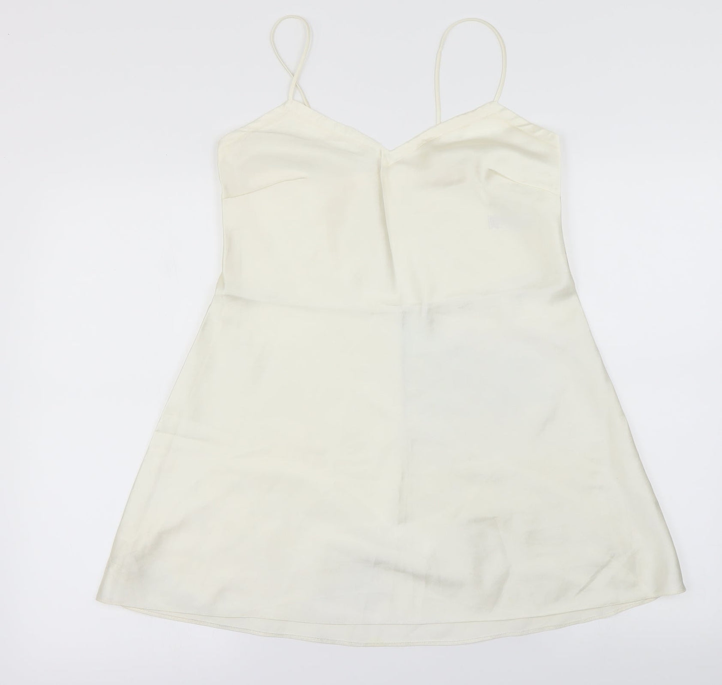 Womens UK Size 10 Marks and Spencer Ivory Basic Blouse
