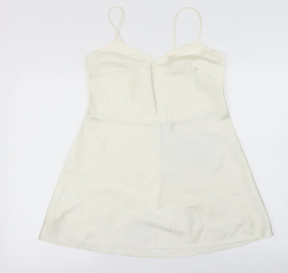 Womens UK Size 10 Marks and Spencer Ivory Basic Blouse