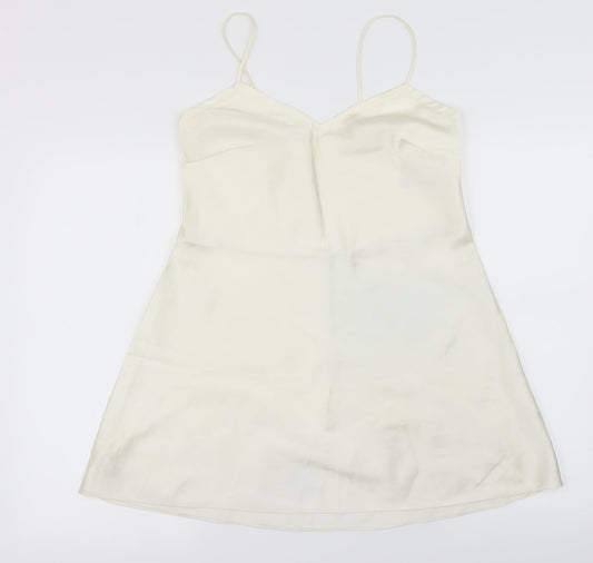 Womens UK Size 10 Marks and Spencer Ivory Basic Blouse