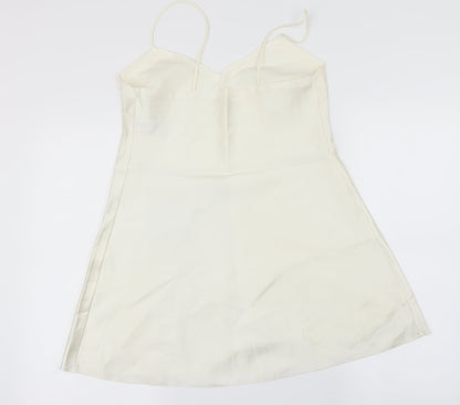 Womens UK Size 10 Marks and Spencer Ivory Basic Blouse