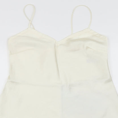 Womens UK Size 10 Marks and Spencer Ivory Basic Blouse