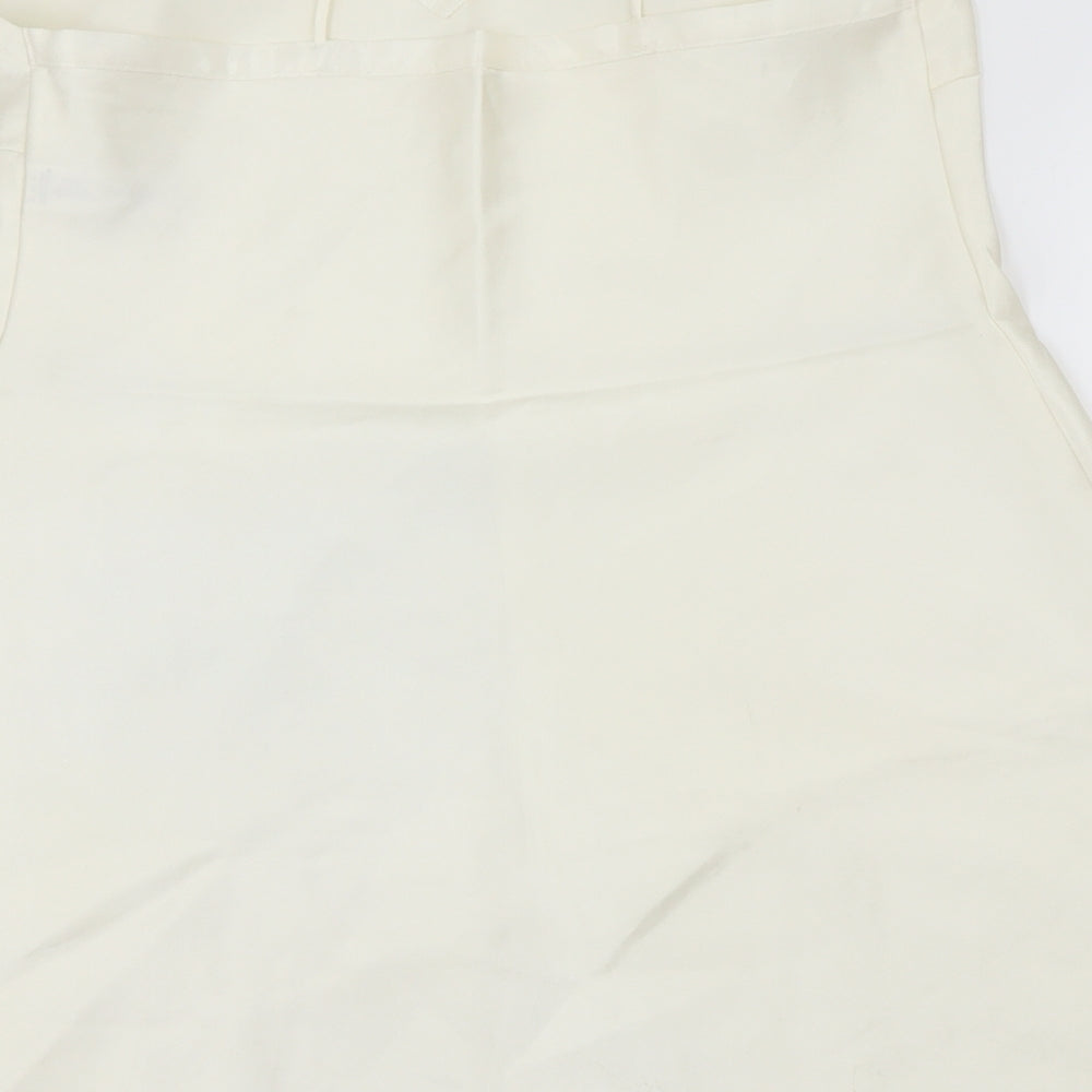 Womens UK Size 10 Marks and Spencer Ivory Basic Blouse