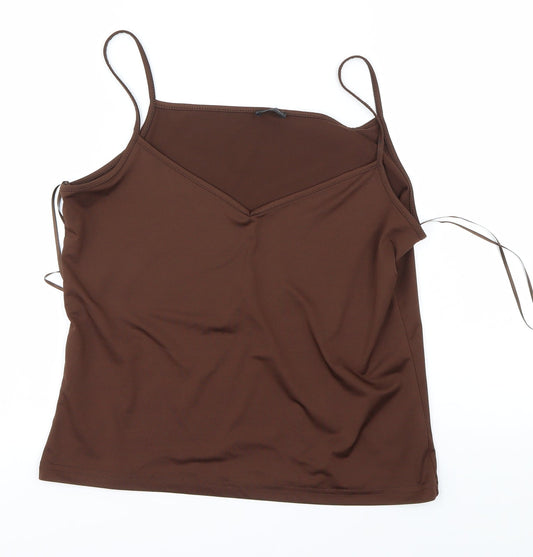 Florence & Fred  Womens Brown   Basic Blouse Size M