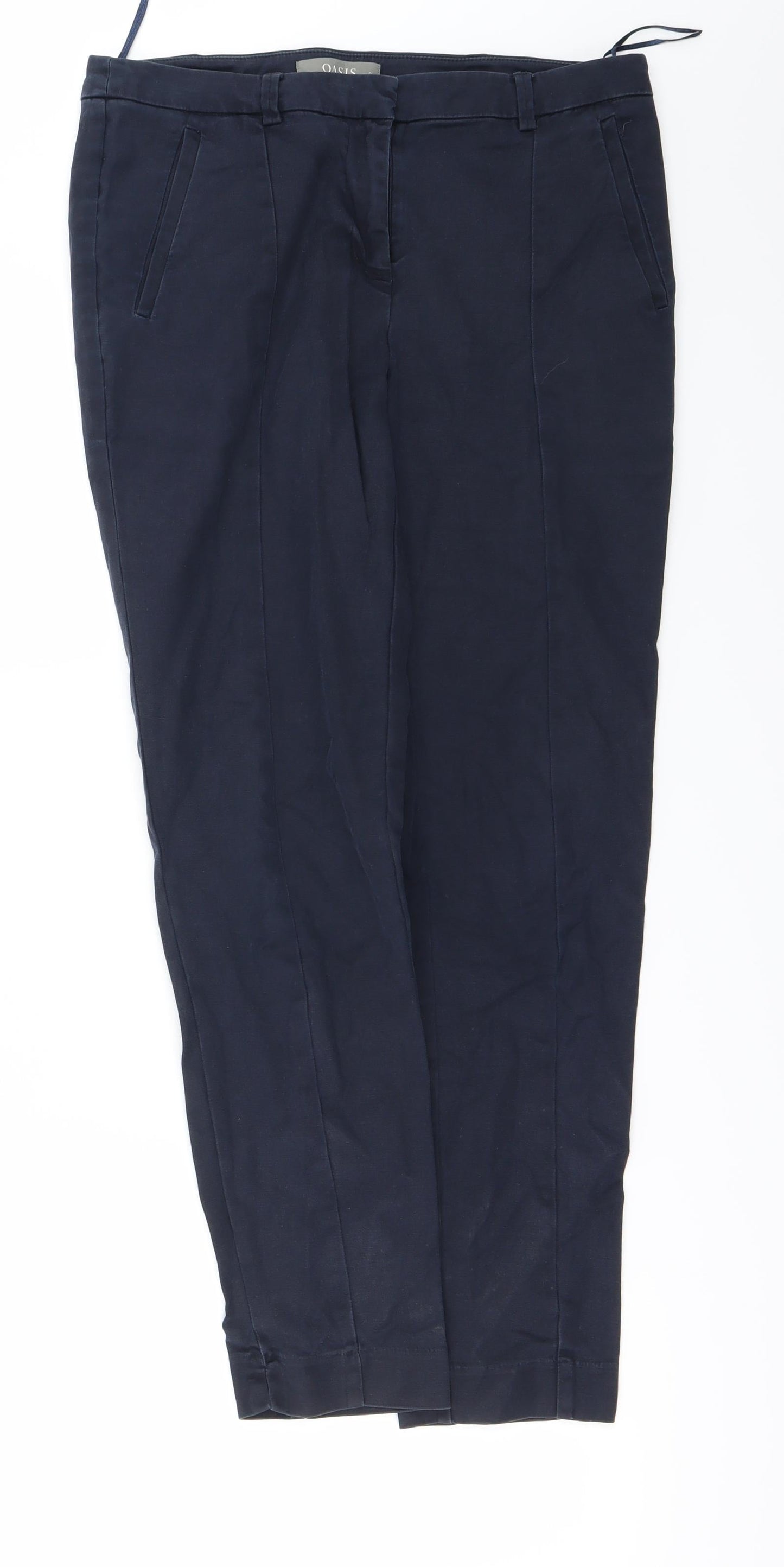 Womens UK Size 8 Oasis Regular Fit  Blue Trousers