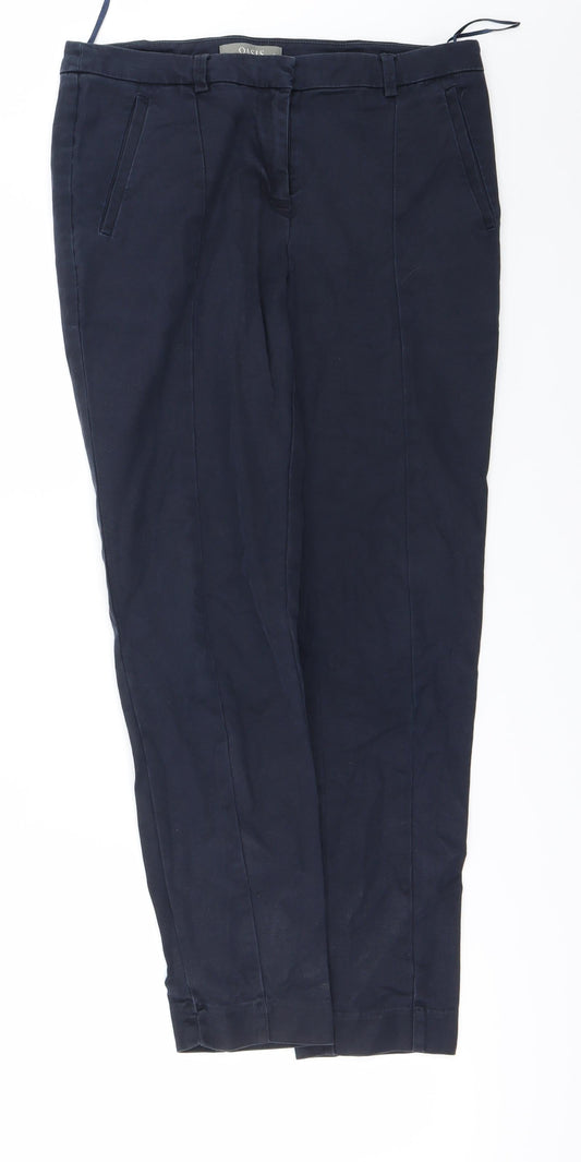 Womens UK Size 8 Oasis Regular Fit  Blue Trousers