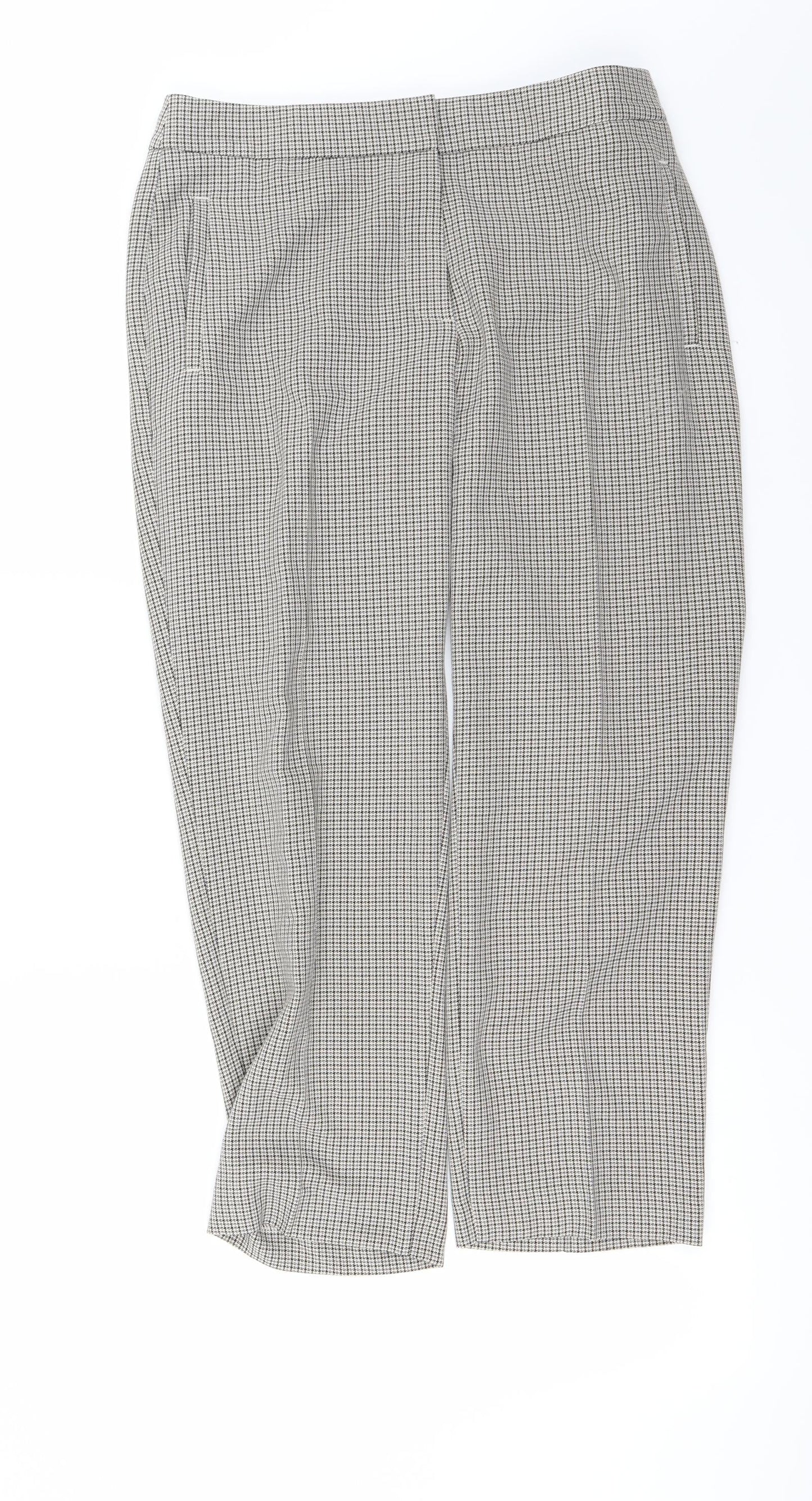 Womens UK Size 10 Marks and Spencer Regular Fit  Grey Trousers