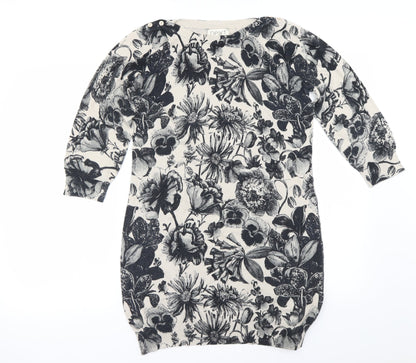 NEXT Womens Ivory Floral  Basic Blouse Size 12