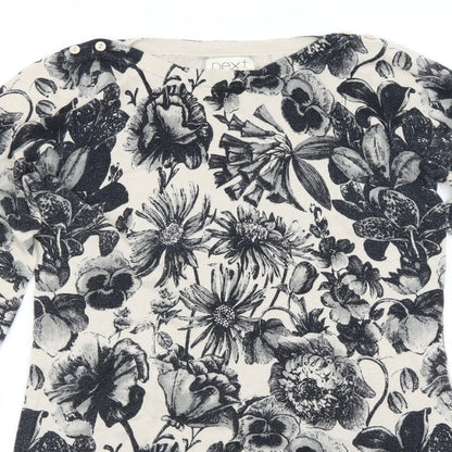 NEXT Womens Ivory Floral  Basic Blouse Size 12