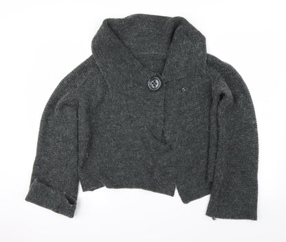 Dorothy Perkins Womens Grey   Cardigan Jumper Size 12