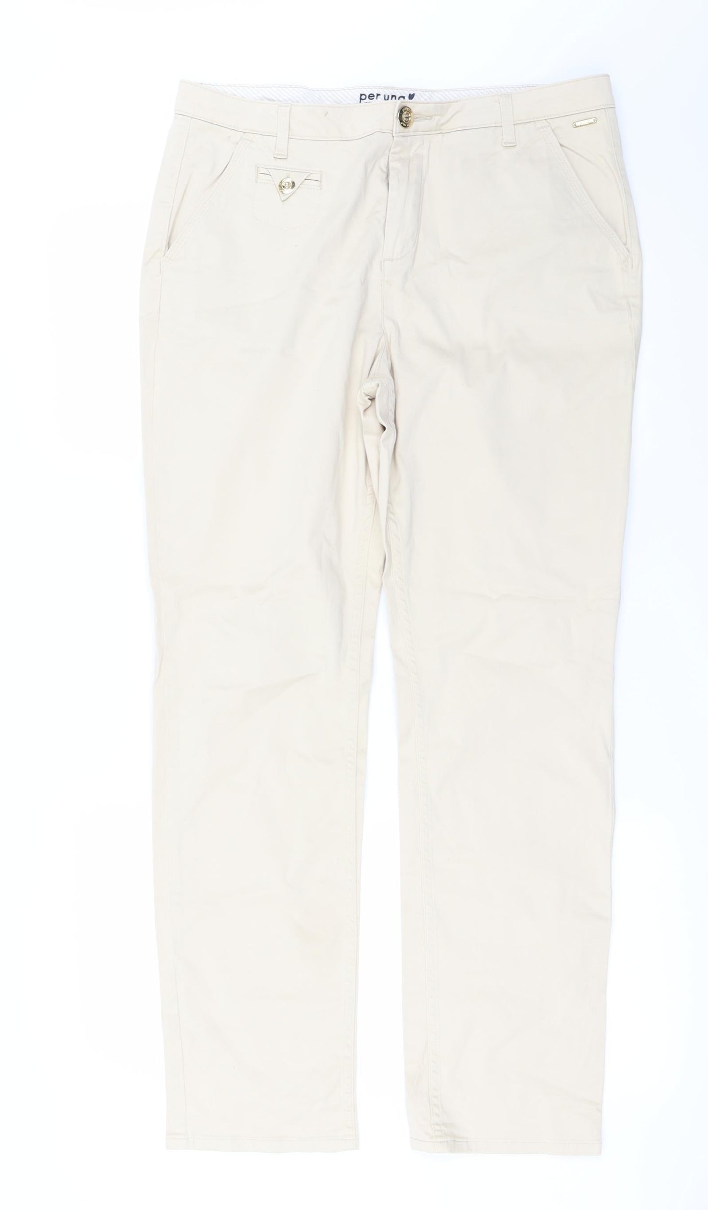 Per Una Womens Beige   Trousers  Size 32 in L28 in