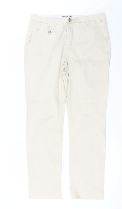 Per Una Womens Beige   Trousers  Size 32 in L28 in