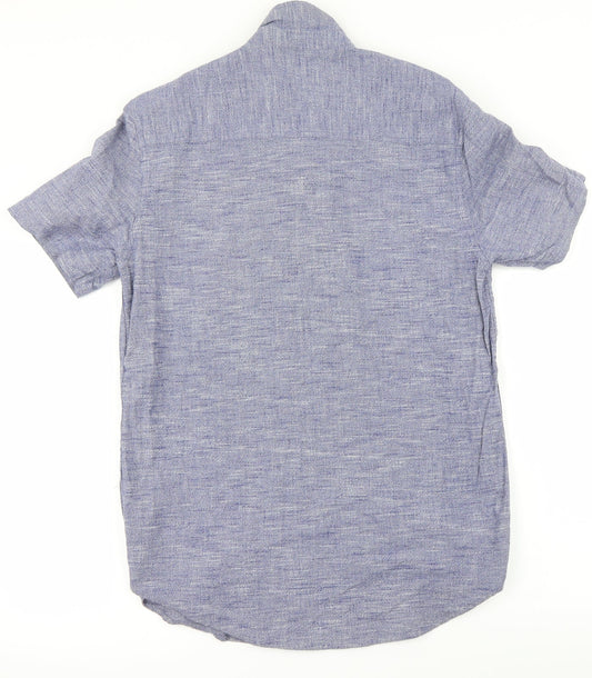 Topshop Mens Blue    Button-Up Size M