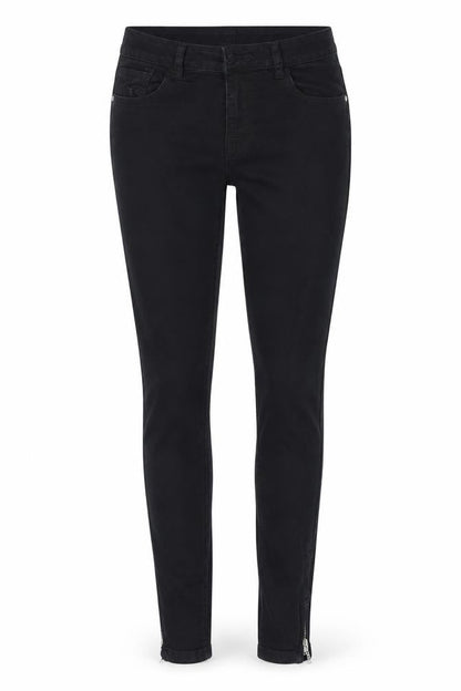 Denim & Co. Womens Black   Skinny Jeans Size 10 L27 in